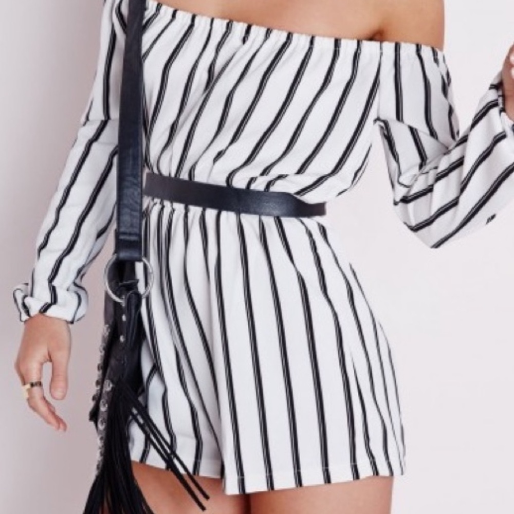 Strapless romper